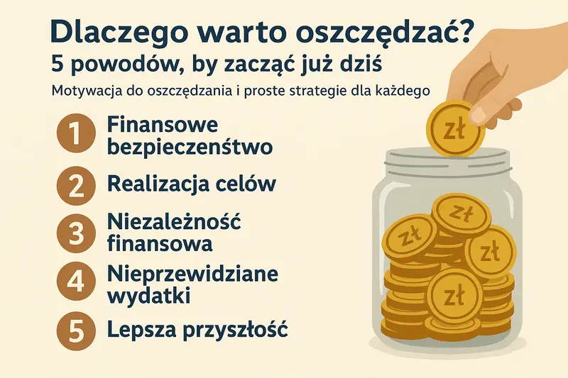 Oszczędzanie pieniędzy - 5 powodów i strategie motywacji finansowej