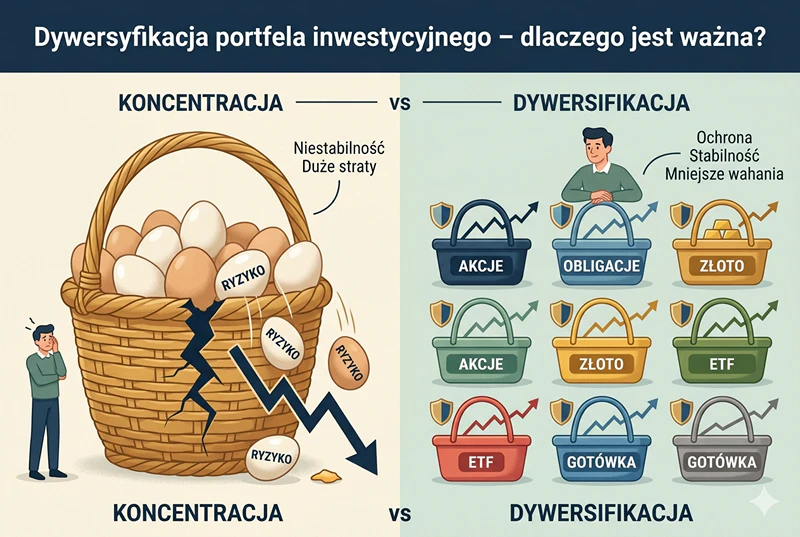 Dywersyfikacja portfela inwestycyjnego – strategie rozproszenia inwestycji w 2026