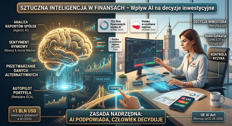Sztuczna inteligencja w finansach – wpływ AI na inwestycje i decyzje inwestycyjne w 2026 roku