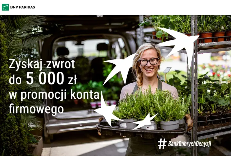 Konto Otwarte na Biznes w promocji Rozpędź swój biznes do 5000 zł zwrotu