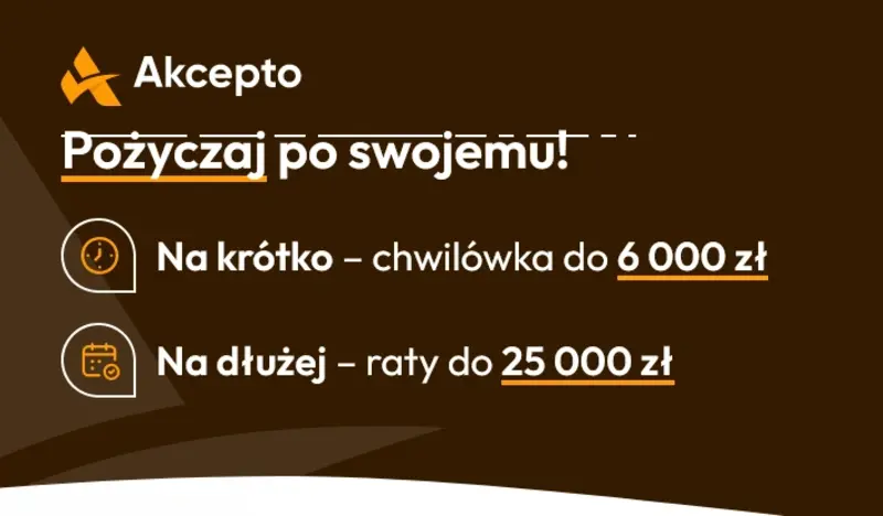 Pożyczaj po swojemu! Akcepto.pl - porównywarka pożyczek online