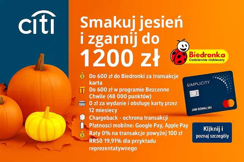 Citi Simplicity - Karta z premią do 1200zł 💳