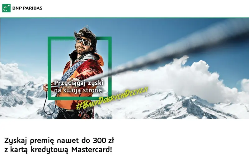 Karta kredytowa z nagrodami do 300 zł!