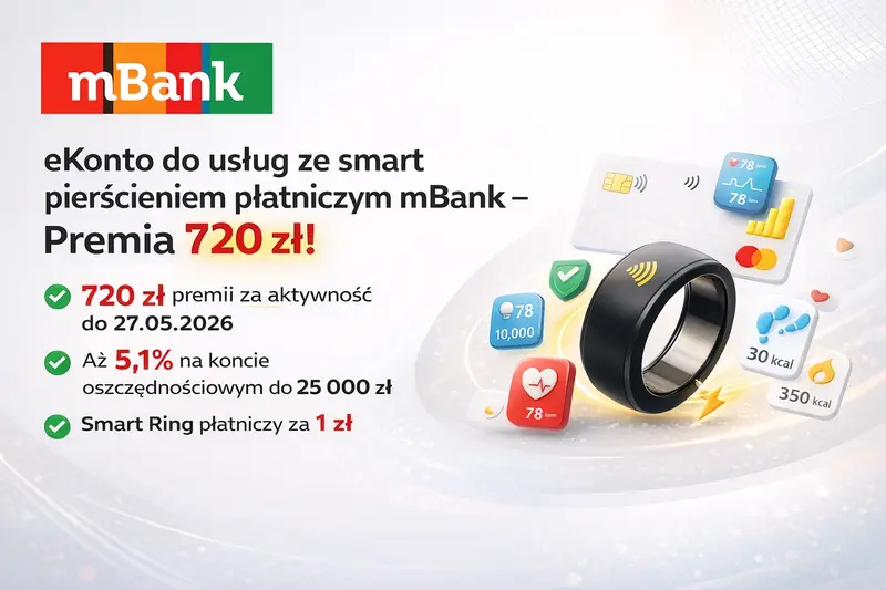 eKonto do usług ze smart pierścieniem płatniczym
