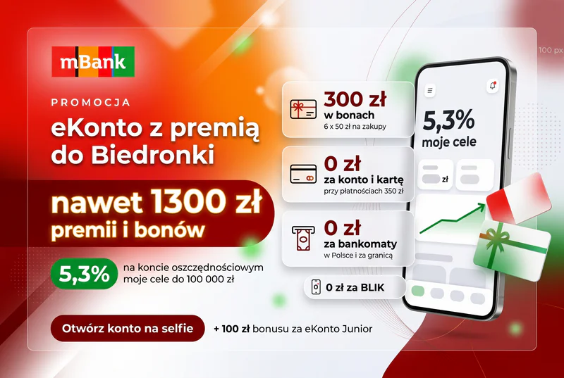 eKonto z promocją do Biedronki