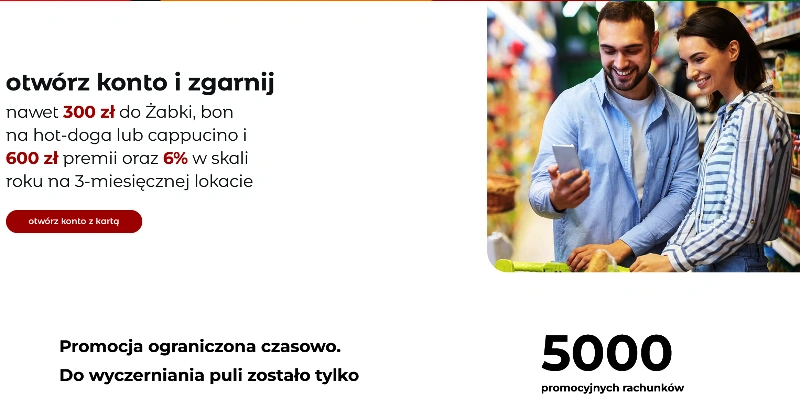 mBank - eKonto z premią do Żabki