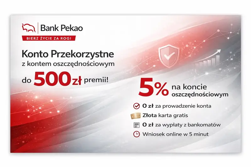 Konto Przekorzystne z kontem oszczędnościowym w promocji