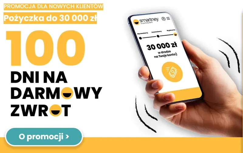 Smartney Pożyczka Gotówkowa – Promocja z rabatem na prowizję