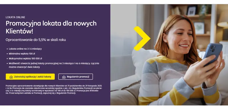 Lokata Dla Ciebie Raiffeisen Digital Bank - oprocentowanie do 5,5%, gwarancja depozytów do 100 000 EUR