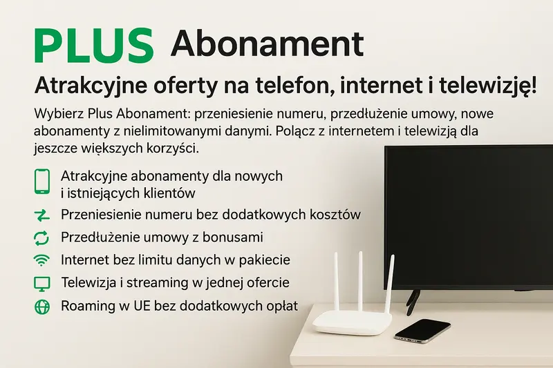 Plus Abonament - Atrakcyjne oferty z nielimitowanymi danymi, internetem i telewizją